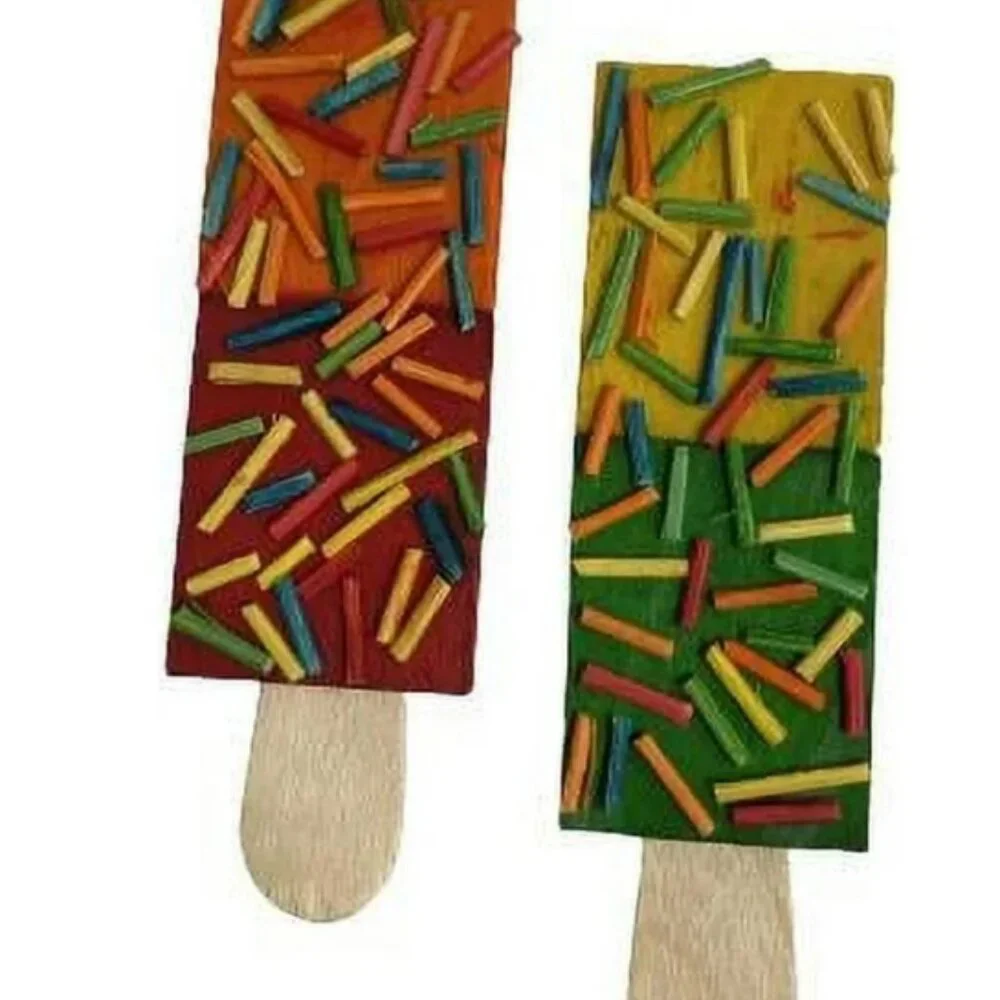 NIBBLE Crunchy Sprinkle Wooden Popsicle Sticks